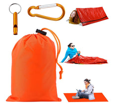 First Aid Sleeping Bag Thermal Blanket 26 Micron Orange