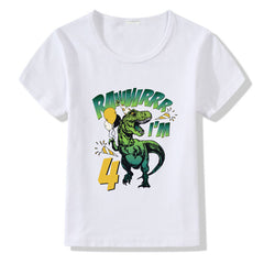 Children's T-shirt Numbers 1-9 Birthday T-shirt