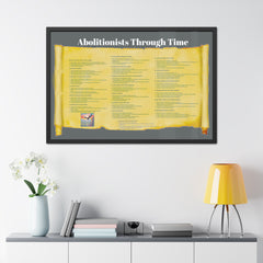 Abolitionists Through Time Framed Poster