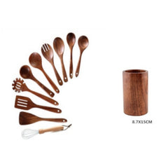 High Temperature Vegetable Spatula Acacia Wood Cooking Set Wooden Spatula