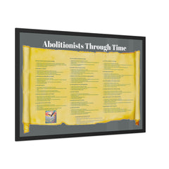 Abolitionists Through Time Framed Poster