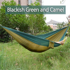 Backpacking Hammock - Portable Nylon Parachute Outdoor Double Hammock