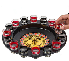 Roulette drinking games with glasses