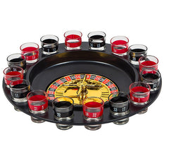 Roulette drinking games with glasses