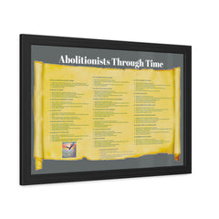 Abolitionists Through Time Framed Poster