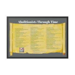 Abolitionists Through Time Framed Poster