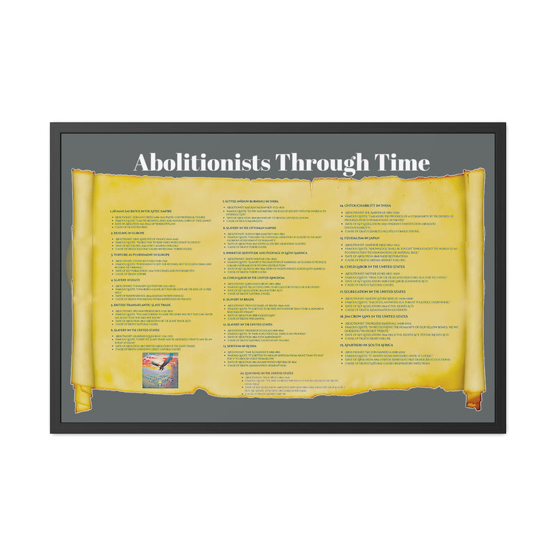 Abolitionists Through Time Framed Poster