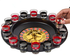 Roulette drinking games with glasses