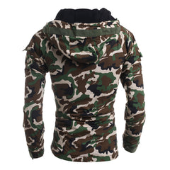 Men's Camo Hooded Thermal Padded Jacket