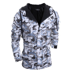 Men's Camo Hooded Thermal Padded Jacket