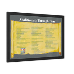 Abolitionists Through Time Framed Poster