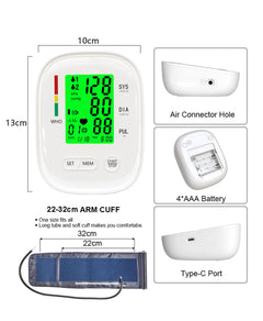 Upper Arm Blood Pressure Meter Household Blood Pressure Measuring Instrument