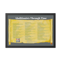 Abolitionists Through Time Framed Poster