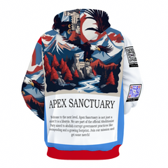 Apex Abolitionist All Over Print Plush Hoodie Motto Center