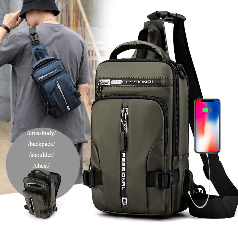 Crossbody Bags Unisex Multifunctional Backpack Shoulder Chest Bags