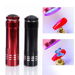 Ultraviolet Nine Lamps Money Detector Flashlight