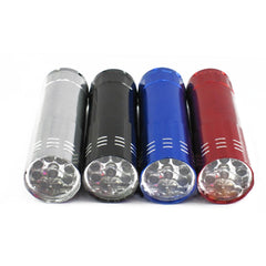 Ultraviolet Nine Lamps Money Detector Flashlight