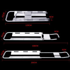 Scoop Stretcher Ambulance Aluminum Alloy Folding Bed First Aid